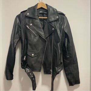 Faux leather jacket